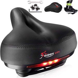 New Giddy Up Bike Seat black with Tail light